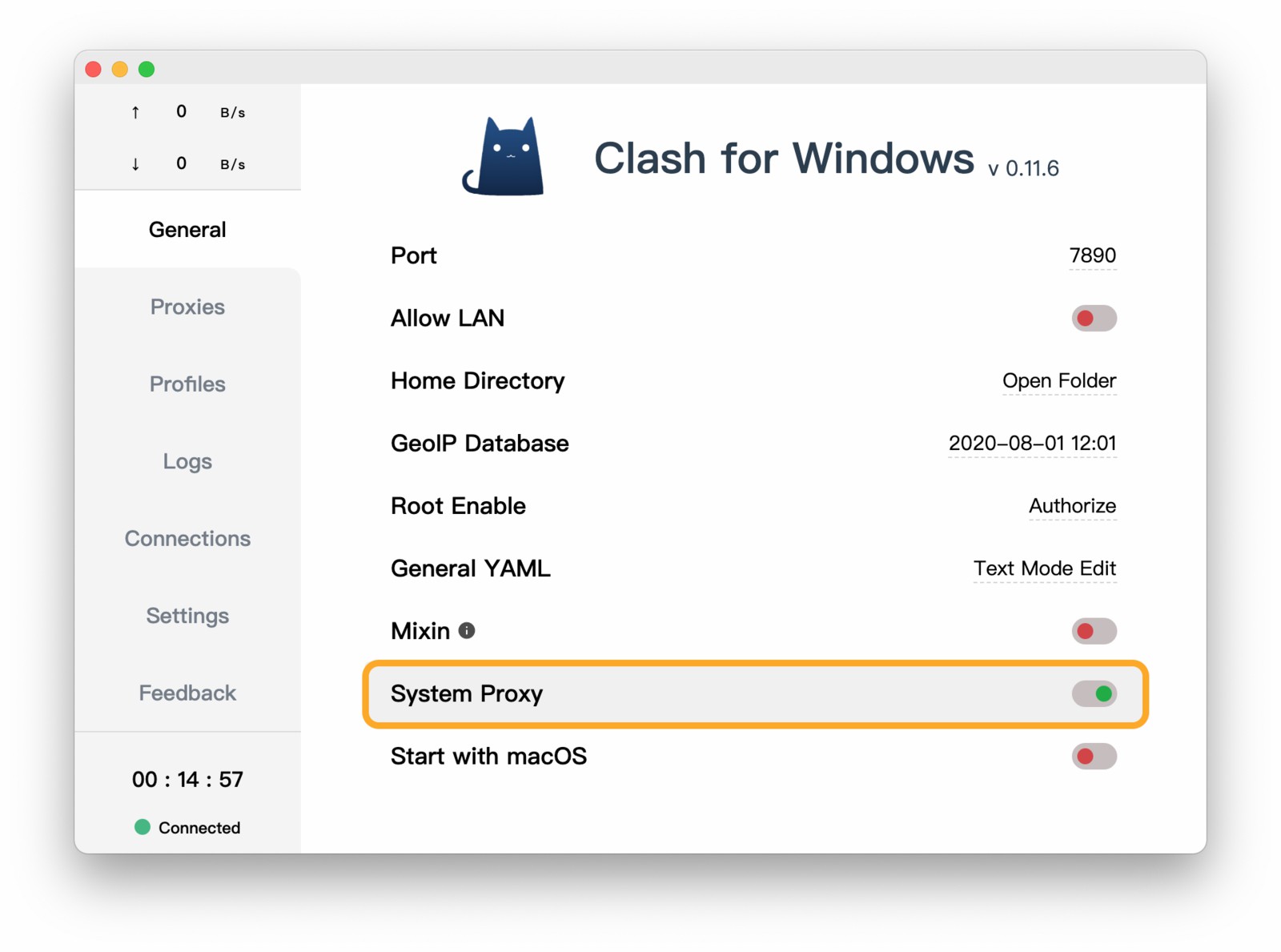 Clash for Windows for macOS 使用教程 – 番茄花园文档中心